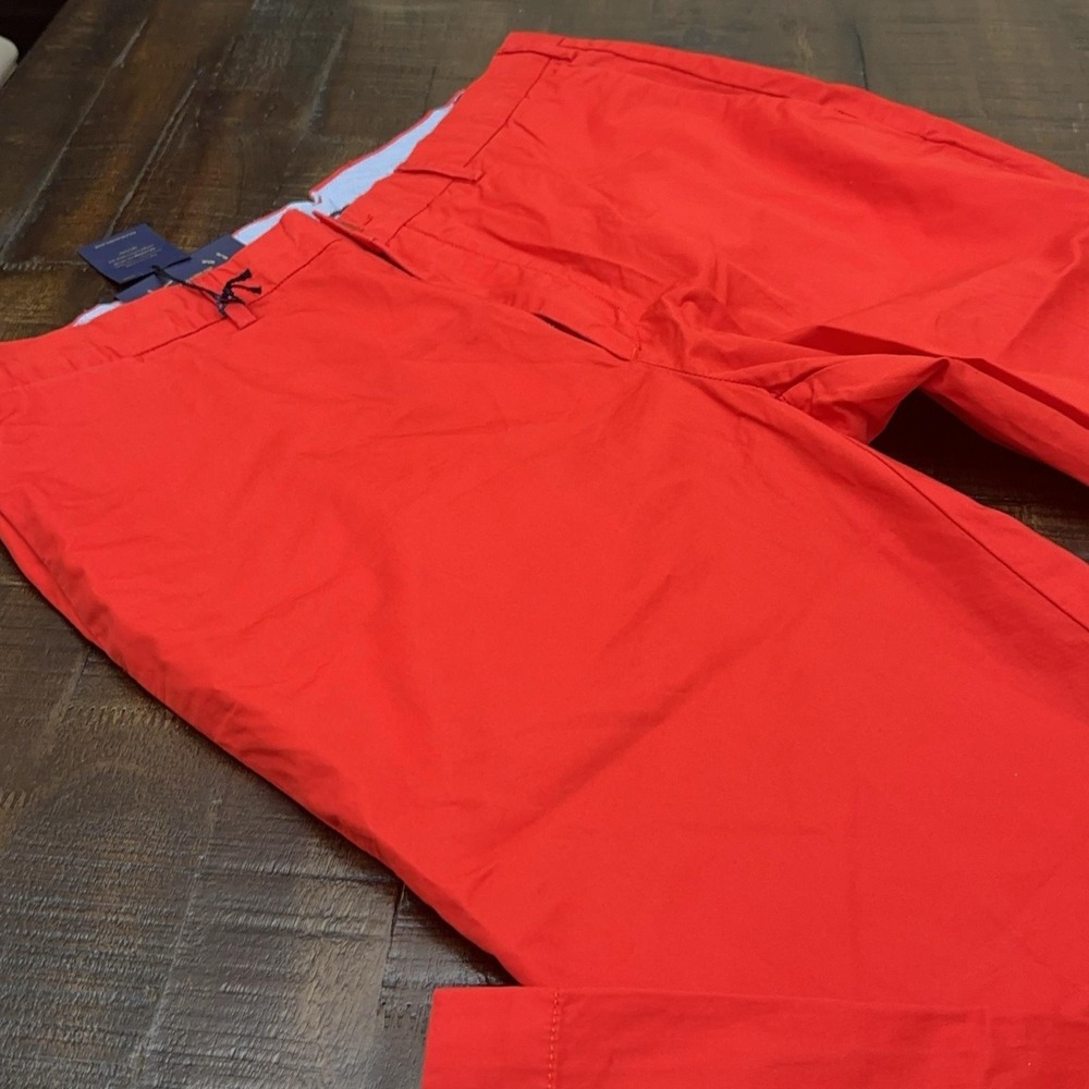 Polo Ralph Lauren Pants Mens 38x32 Red Classic Fit Chino Straight Vintage New
